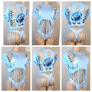 Tennesse Titans Custom Fringe Tshirt